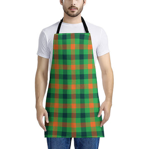 Saint Patrick's Day Buffalo Plaid Print Apron