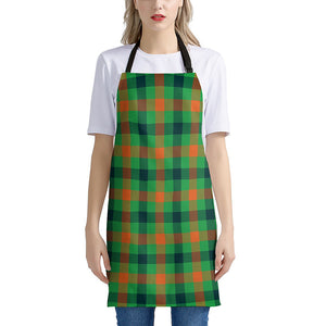 Saint Patrick's Day Buffalo Plaid Print Apron