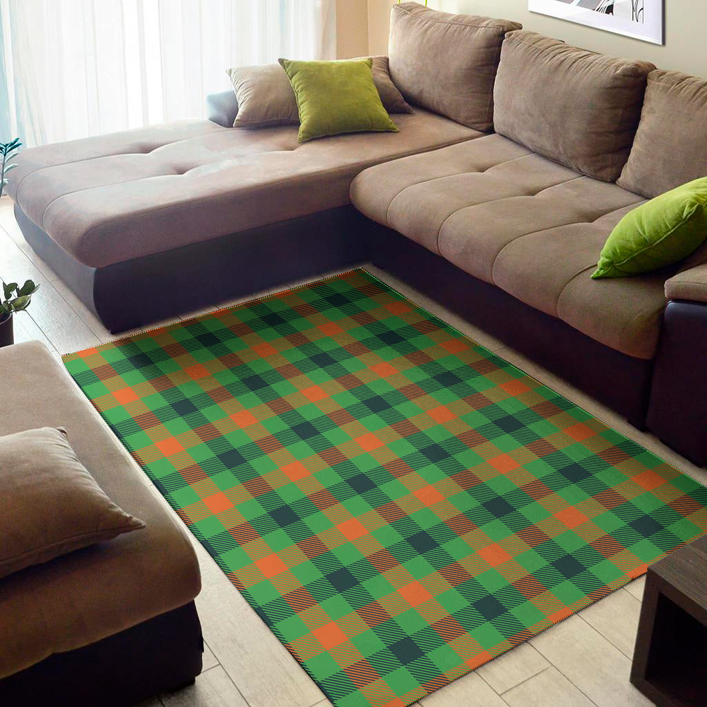 Saint Patrick's Day Buffalo Plaid Print Area Rug