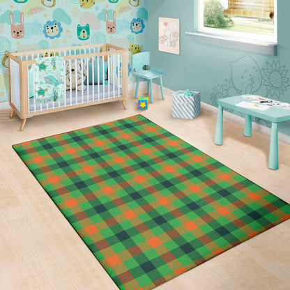 Saint Patrick's Day Buffalo Plaid Print Area Rug