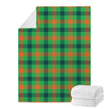 Saint Patrick's Day Buffalo Plaid Print Blanket
