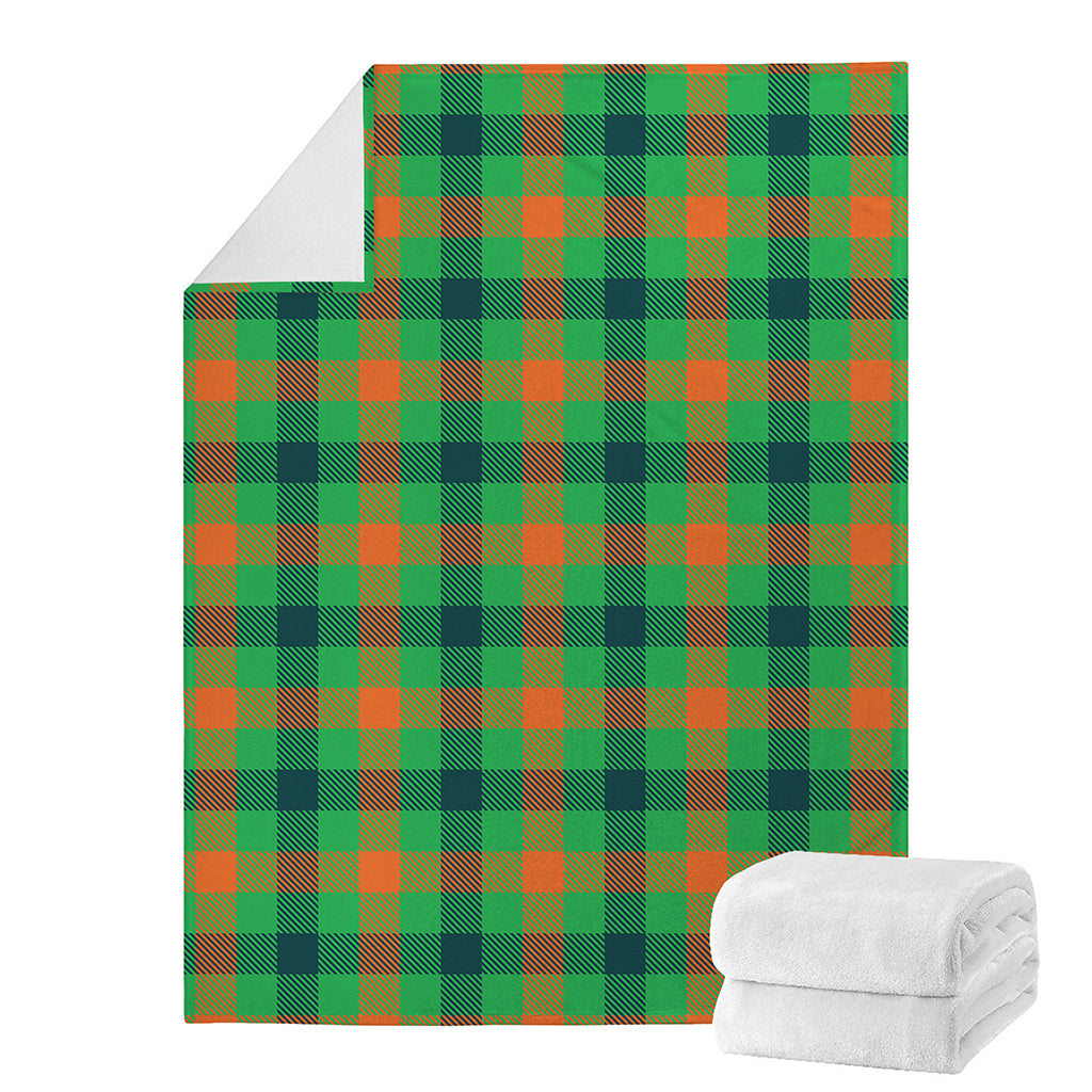 Saint Patrick's Day Buffalo Plaid Print Blanket