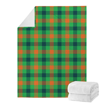 Saint Patrick's Day Buffalo Plaid Print Blanket