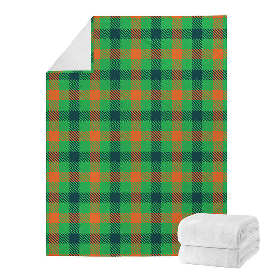 Saint Patrick's Day Buffalo Plaid Print Blanket