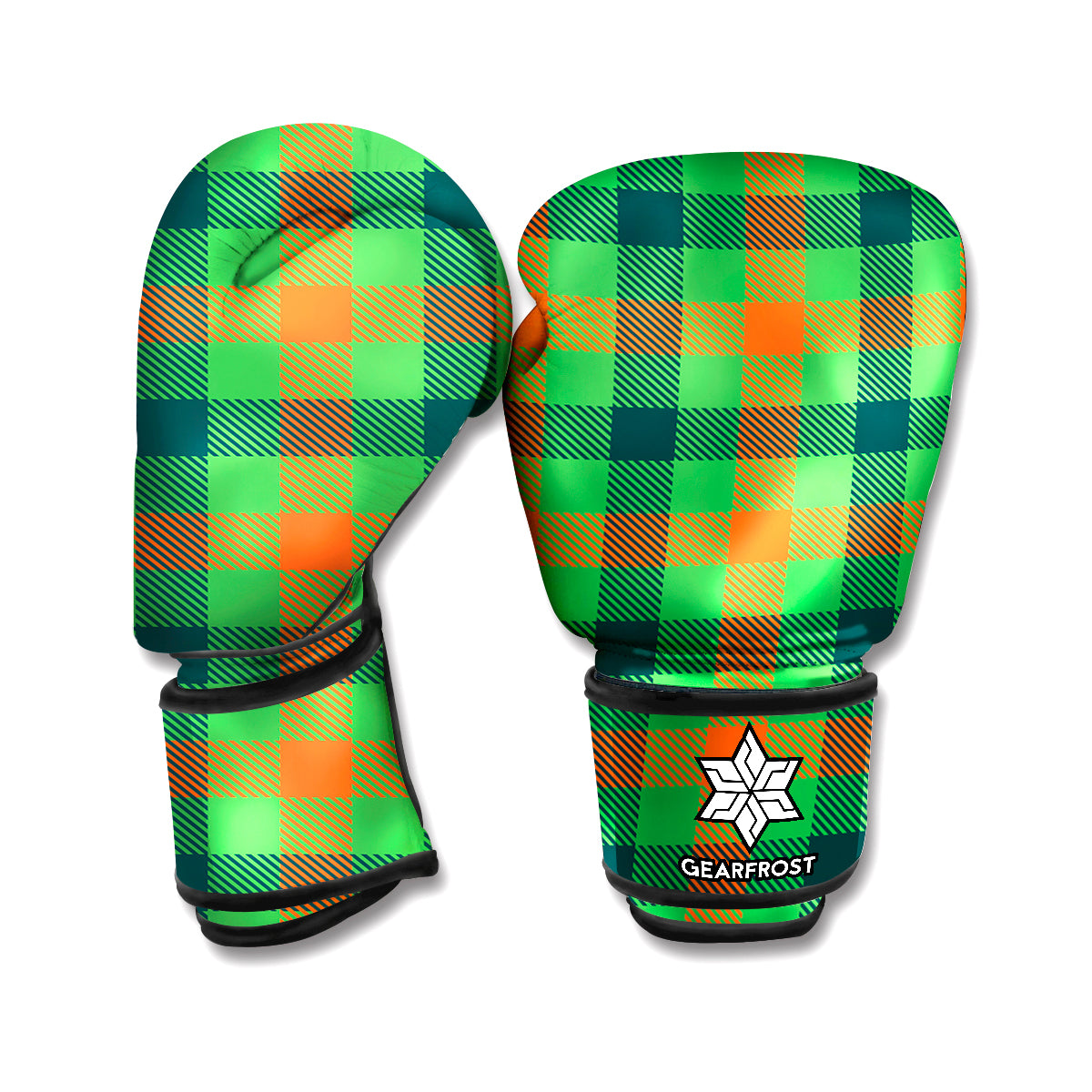 Saint Patrick's Day Buffalo Plaid Print Boxing Gloves