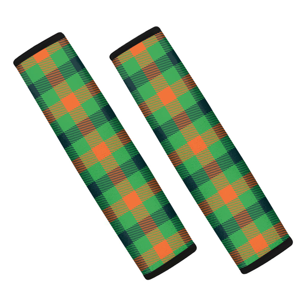 Saint Patrick's Day Buffalo Plaid Print Car Seat Belt Covers