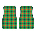 Saint Patrick's Day Buffalo Plaid Print Front Car Floor Mats