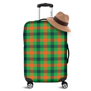 Saint Patrick's Day Buffalo Plaid Print Luggage Cover