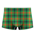 Saint Patrick's Day Buffalo Plaid Print Men's Boxer Briefs