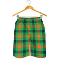 Saint Patrick's Day Buffalo Plaid Print Men's Shorts