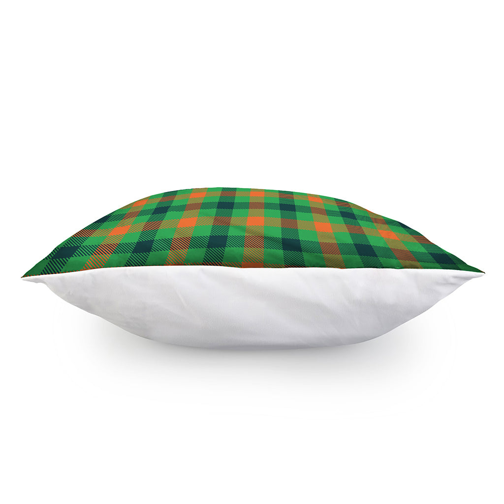 Saint Patrick's Day Buffalo Plaid Print Pillow Cover