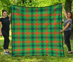 Saint Patrick's Day Buffalo Plaid Print Quilt