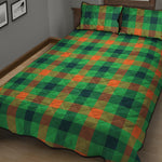 Saint Patrick's Day Buffalo Plaid Print Quilt Bed Set