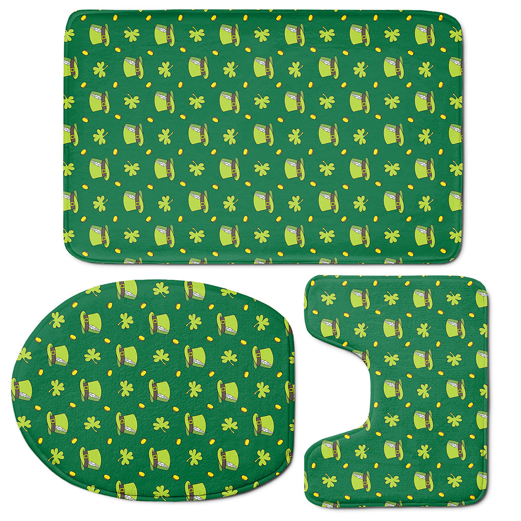 Saint Patrick's Day Celebration Print 3 Piece Bath Mat Set