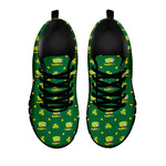 Saint Patrick's Day Celebration Print Black Sneakers