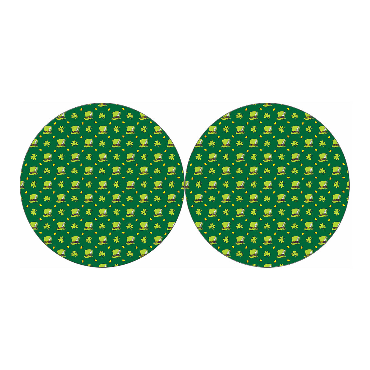 Saint Patrick's Day Celebration Print Car Coasters