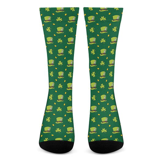 Saint Patrick's Day Celebration Print Crew Socks