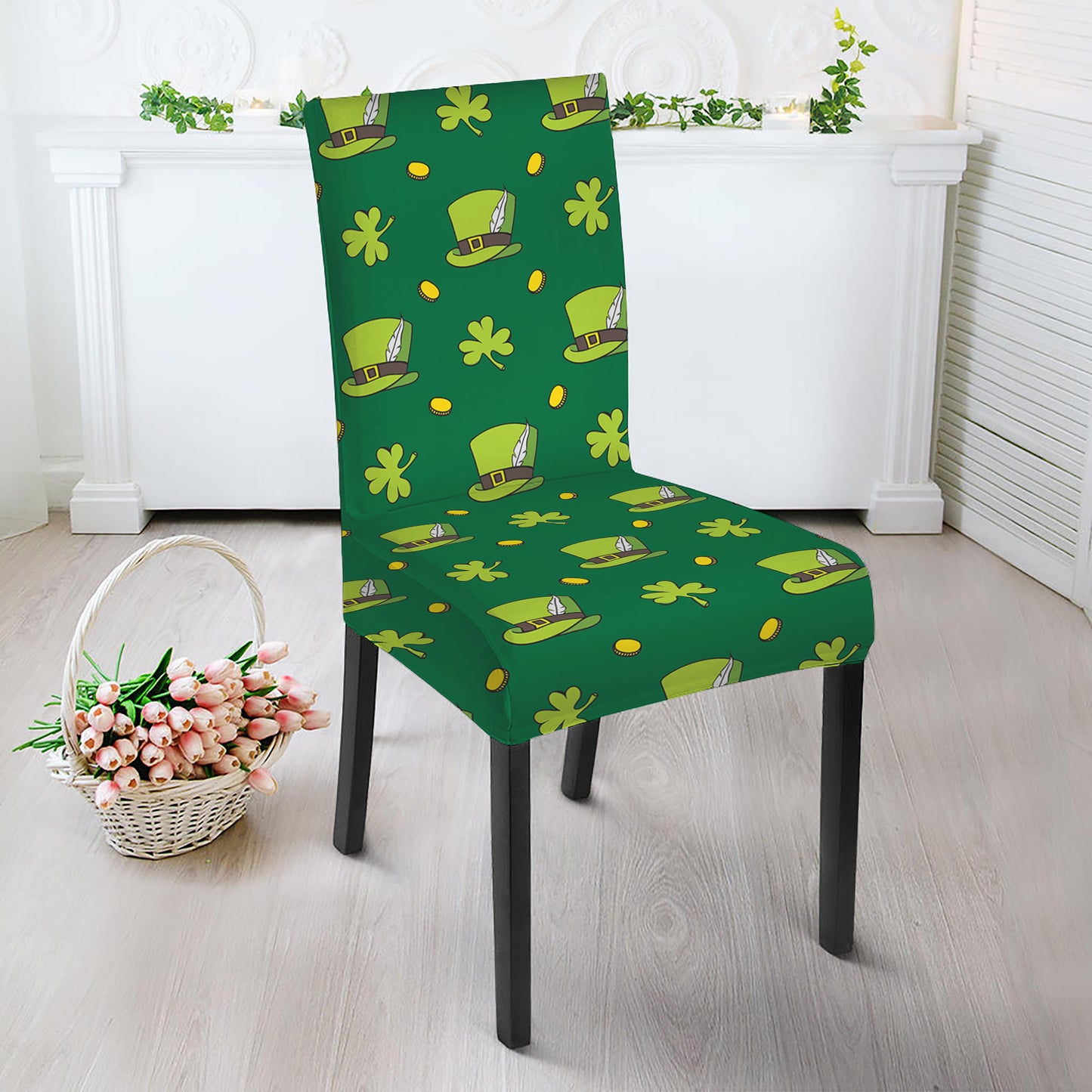 Saint Patrick's Day Celebration Print Dining Chair Slipcover