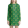 Saint Patrick's Day Celebration Print Hoodie Dress