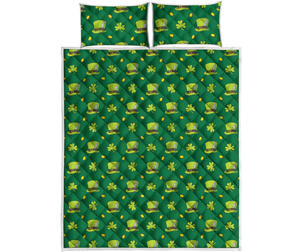 Saint Patrick's Day Celebration Print Quilt Bed Set