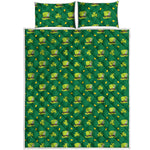 Saint Patrick's Day Celebration Print Quilt Bed Set