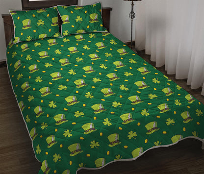 Saint Patrick's Day Celebration Print Quilt Bed Set