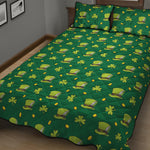 Saint Patrick's Day Celebration Print Quilt Bed Set
