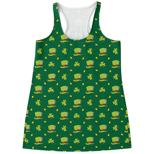 Saint Patrick's Day Celebration Print Women's Racerback Tank Top