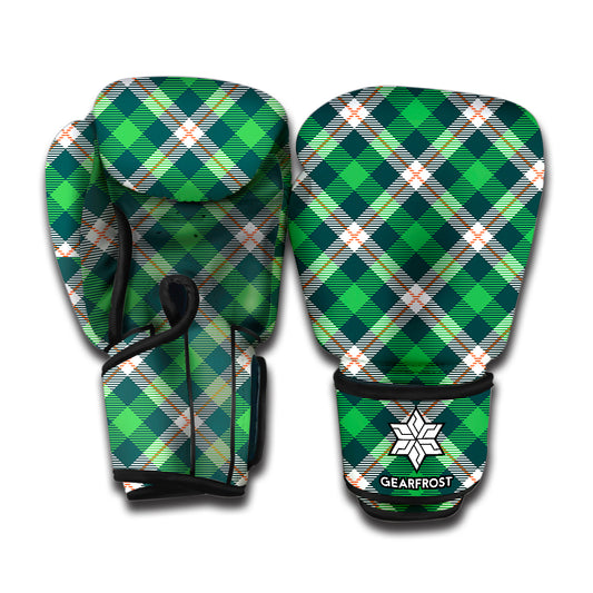 Saint Patrick's Day Irish Tartan Print Boxing Gloves