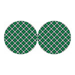 Saint Patrick's Day Irish Tartan Print Car Coasters