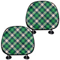 Saint Patrick's Day Irish Tartan Print Car Headrest Covers