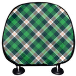 Saint Patrick's Day Irish Tartan Print Car Headrest Covers