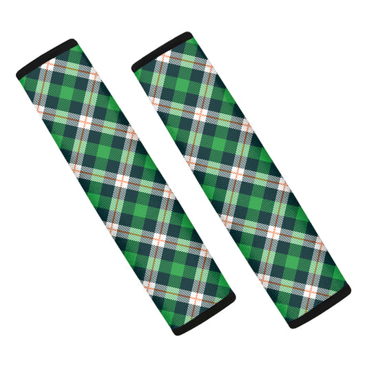 Saint Patrick's Day Irish Tartan Print Car Seat Belt Covers