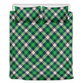 Saint Patrick's Day Irish Tartan Print Duvet Cover Bedding Set