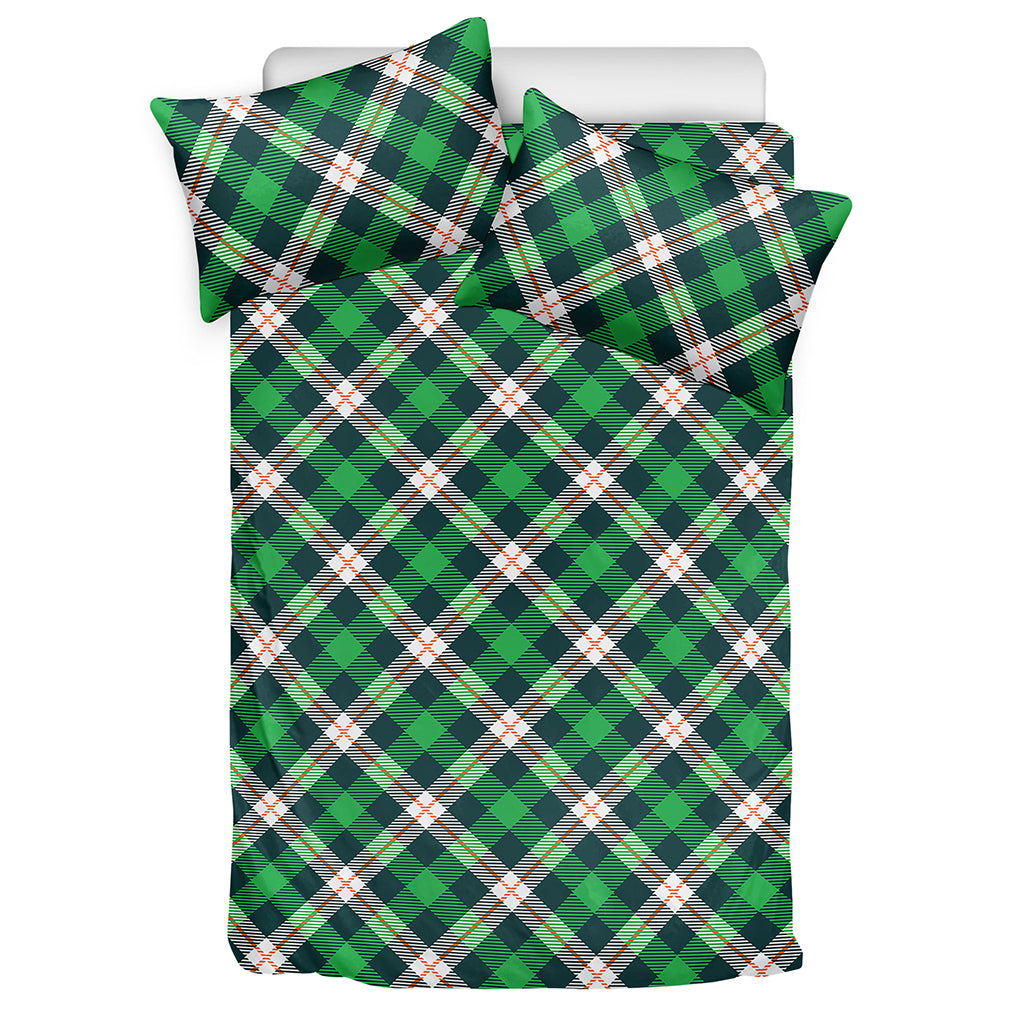 Saint Patrick's Day Irish Tartan Print Duvet Cover Bedding Set