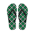 Saint Patrick's Day Irish Tartan Print Flip Flops
