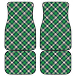 Saint Patrick's Day Irish Tartan Print Front and Back Car Floor Mats