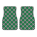 Saint Patrick's Day Irish Tartan Print Front Car Floor Mats