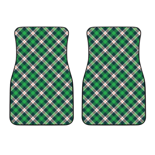 Saint Patrick's Day Irish Tartan Print Front Car Floor Mats