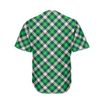 Saint Patrick's Day Irish Tartan Print Men's Baseball Jersey