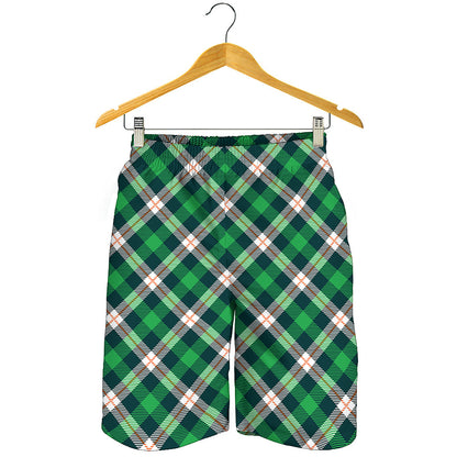 Saint Patrick's Day Irish Tartan Print Men's Shorts