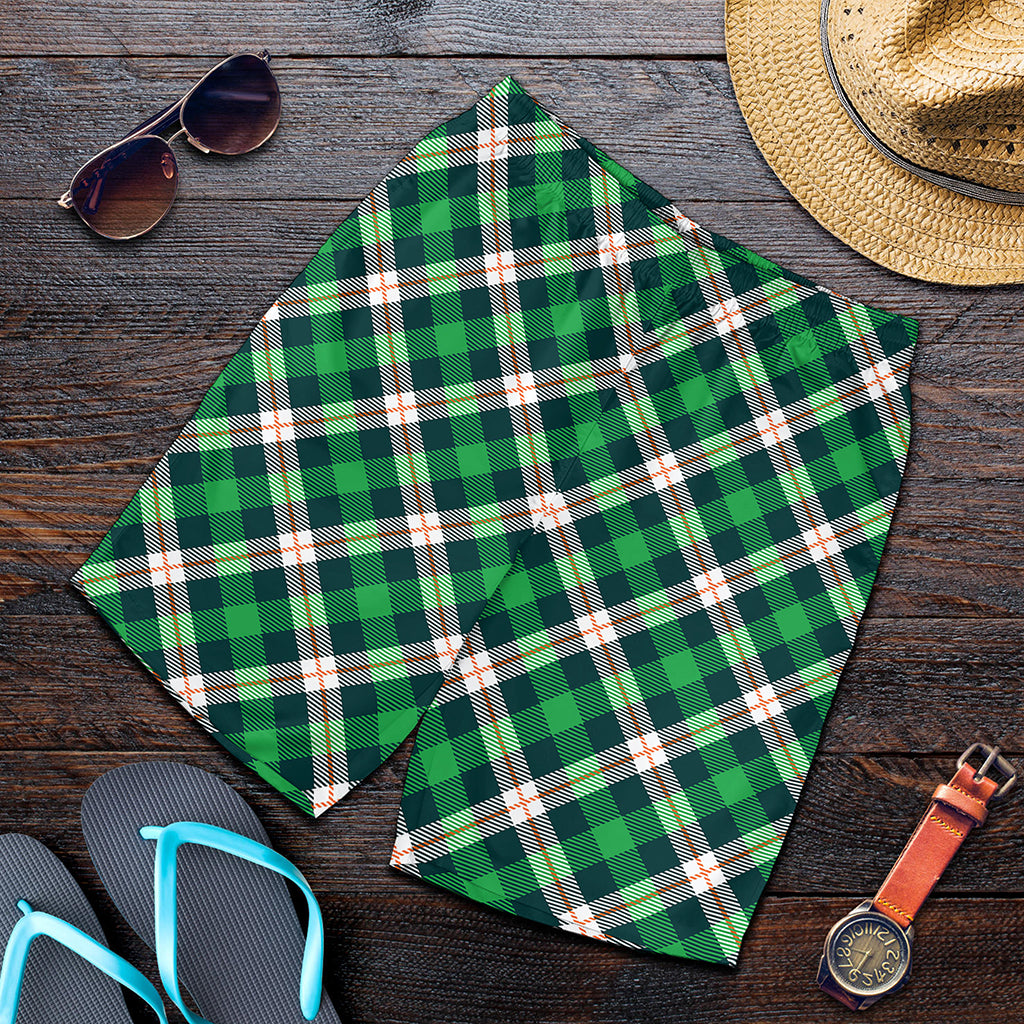 Saint Patrick's Day Irish Tartan Print Men's Shorts