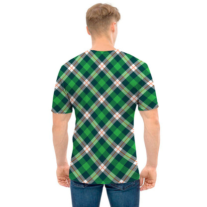 Saint Patrick's Day Irish Tartan Print Men's T-Shirt