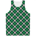 Saint Patrick's Day Irish Tartan Print Men's Tank Top
