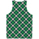 Saint Patrick's Day Irish Tartan Print Men's Tank Top