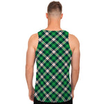 Saint Patrick's Day Irish Tartan Print Men's Tank Top