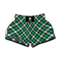 Saint Patrick's Day Irish Tartan Print Muay Thai Boxing Shorts