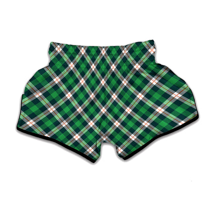 Saint Patrick's Day Irish Tartan Print Muay Thai Boxing Shorts