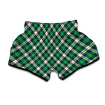 Saint Patrick's Day Irish Tartan Print Muay Thai Boxing Shorts