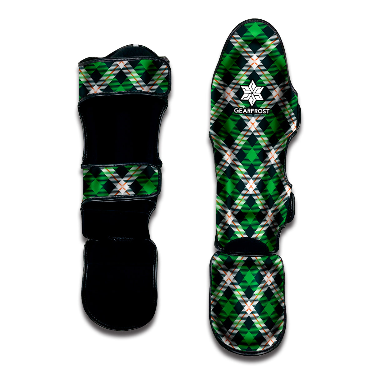 Saint Patrick's Day Irish Tartan Print Muay Thai Shin Guard